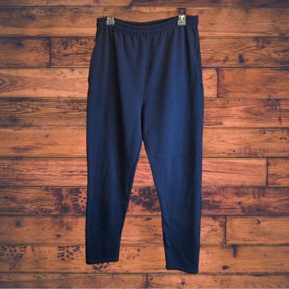 5 for $25🔥Medium Fruit Of The Loom Navy Jogger Sweatpants - Picture 1 of 6